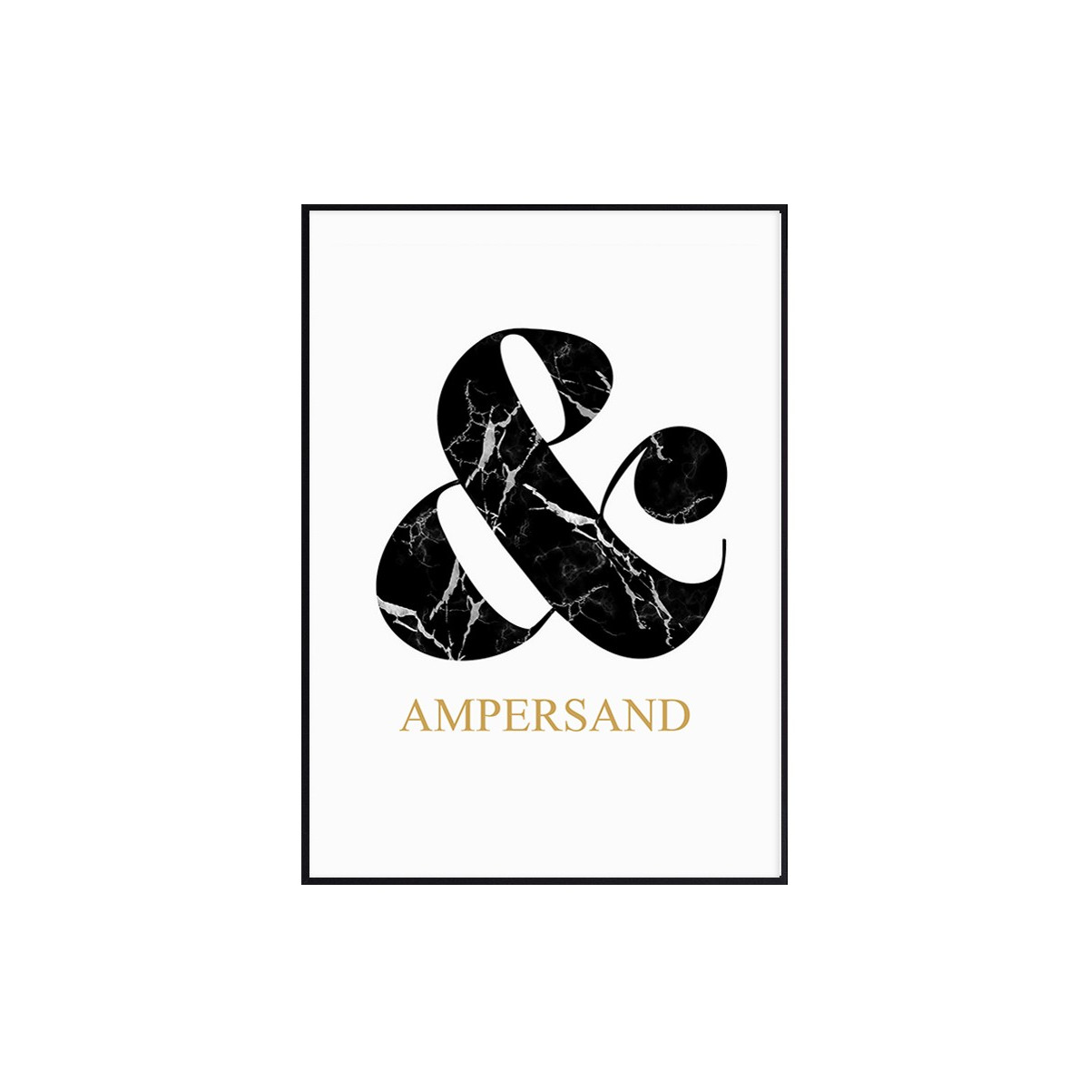 Постер в рамке "Ampersand"