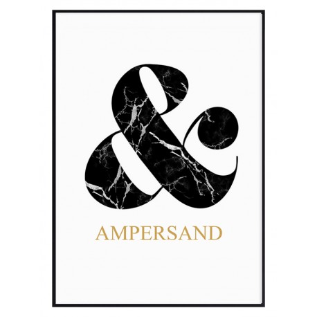 Комплект постеров в рамках "Ampersand"