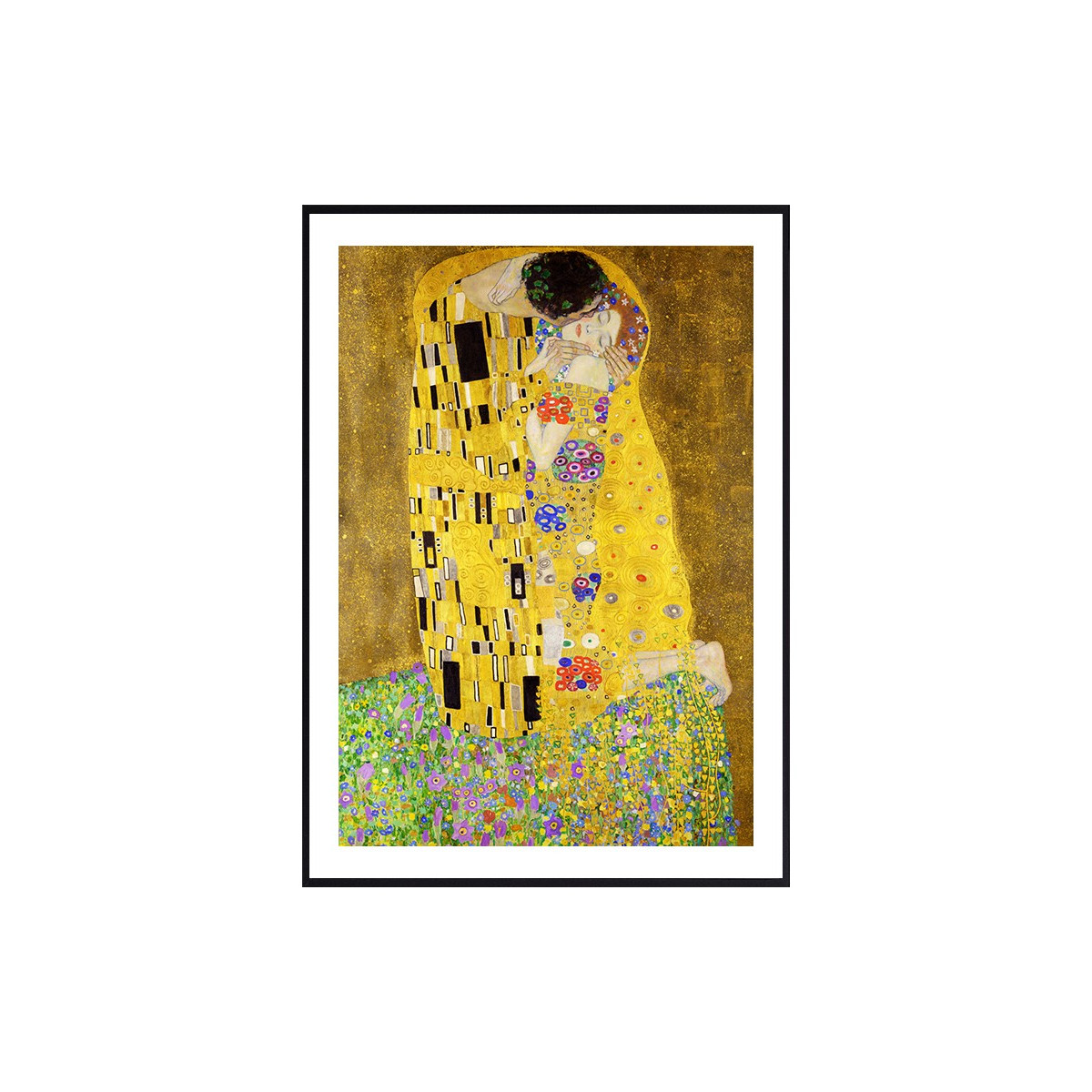 Постер в рамке "The Kiss. Gustav Klimt"