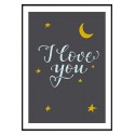 Постер в рамке "I love you"