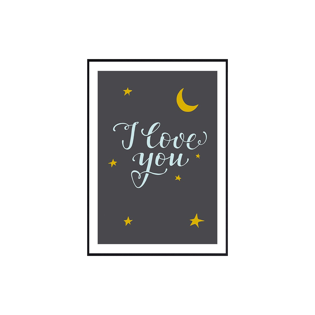 Постер в рамке "I love you"