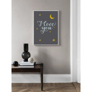 Постер в рамці "I love you"