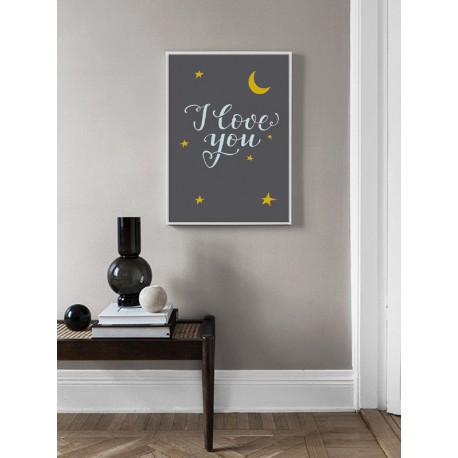 Постер в рамці "I love you"