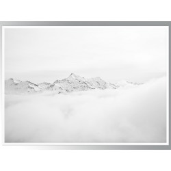 Постер "Black-white mountains"