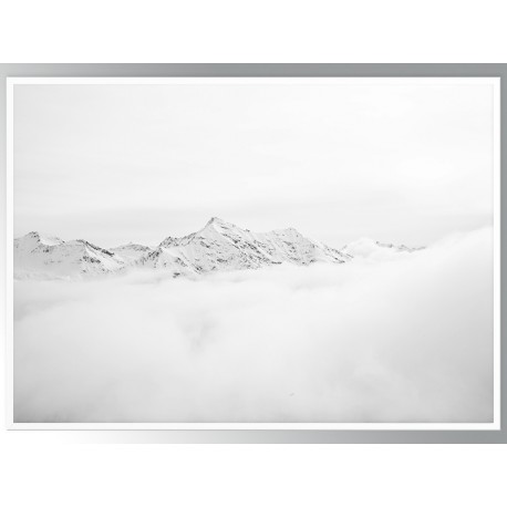 Постер "Black-white mountains"