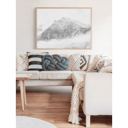 Постер в рамке "Black-white mountains"