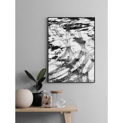 Постер в рамке "Следы на дороге"