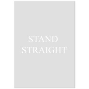 Комплект постеров "Stand straight"