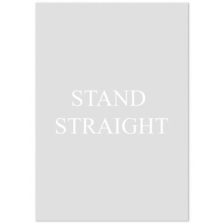 Комплект постеров "Stand straight"