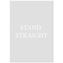 Комплект постеров "Stand straight"