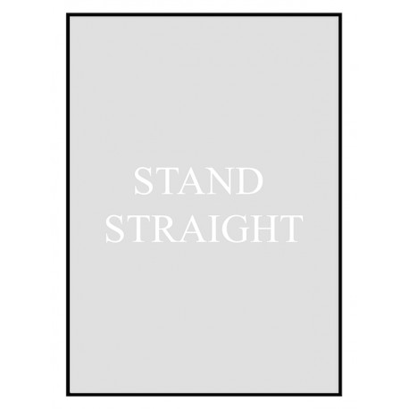 Комплект постерів в рамках "Stand straight"