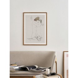 Постер в рамке "Две женщины обнимаются. Эгон Шило. 1908"