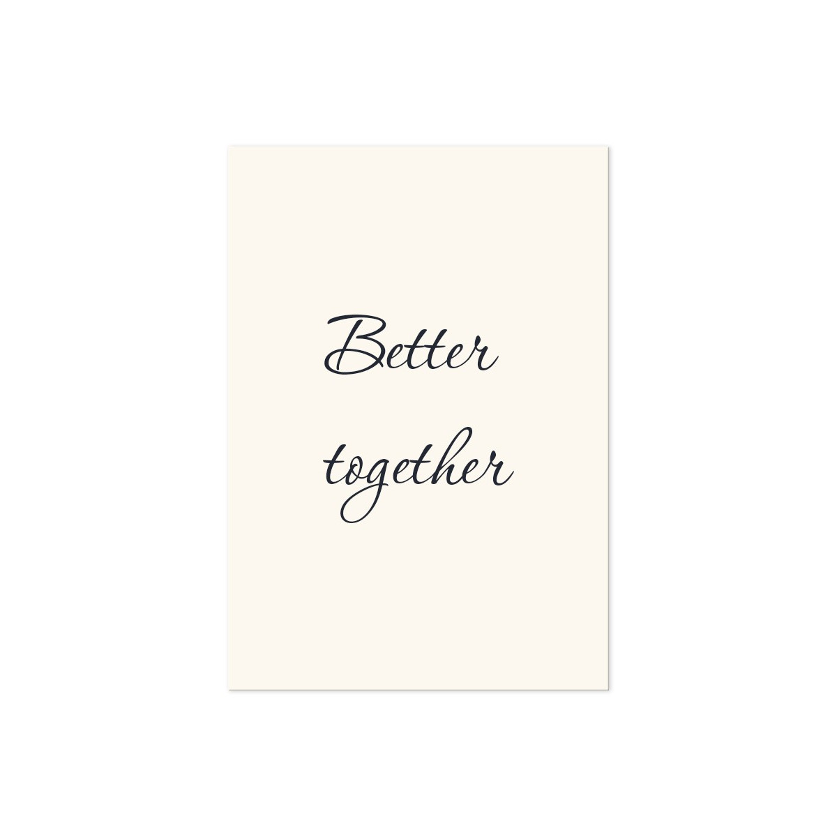 Постер "Better together"