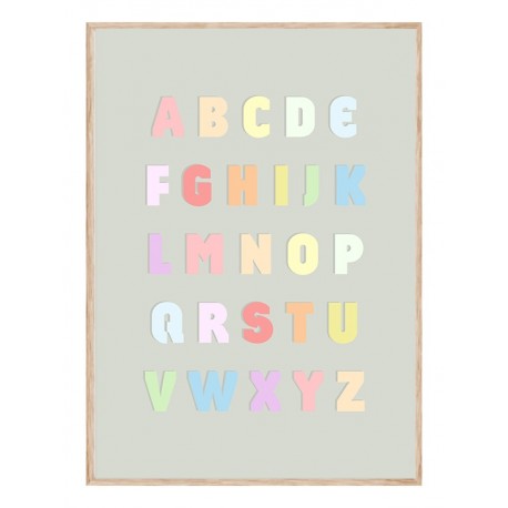 Постер в рамке "ABC"