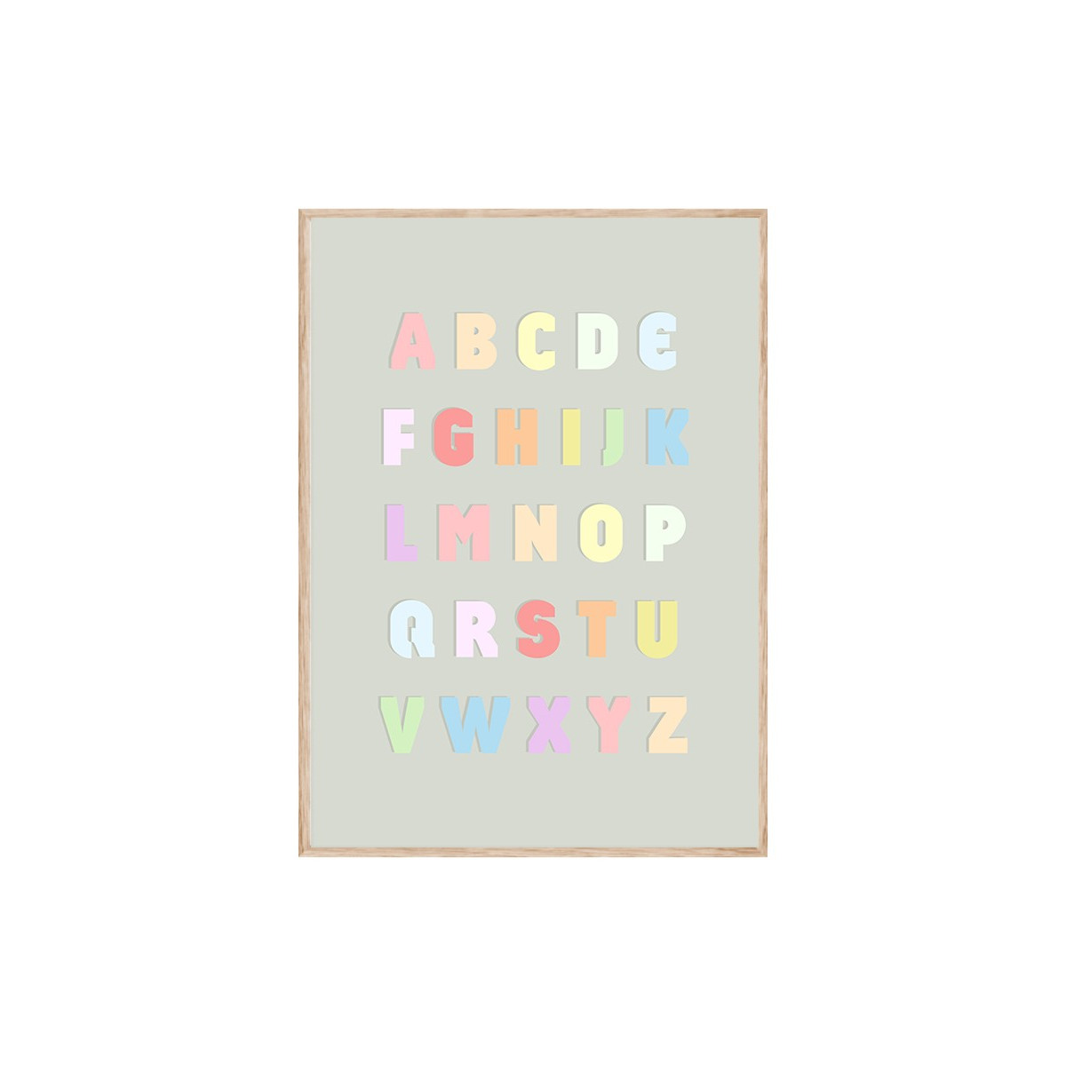 Постер в рамке "ABC"