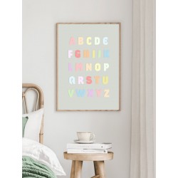 Постер в рамке "ABC"