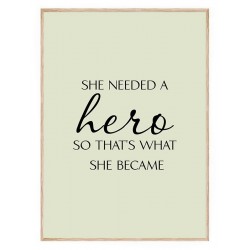 Постер в рамке "Герой"