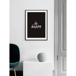 Постер в рамке "Будь счастлив"