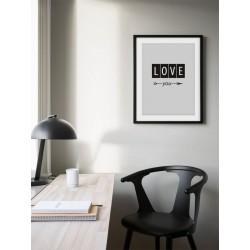 Постер в рамке "Любовь"