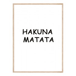 Постер в рамке "Hakuna Matata"