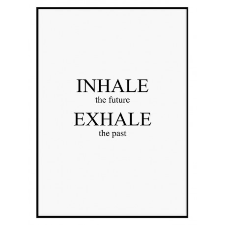 Постер в рамке "Inhale-exhale"