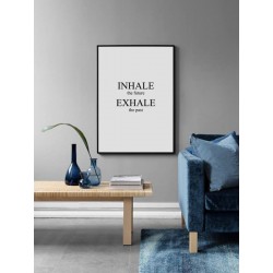 Постер в рамке "Inhale-exhale"
