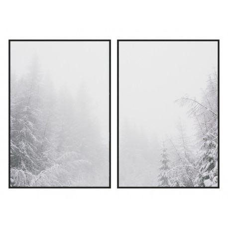 Комплект постеров в рамках "Snowy Forest"
