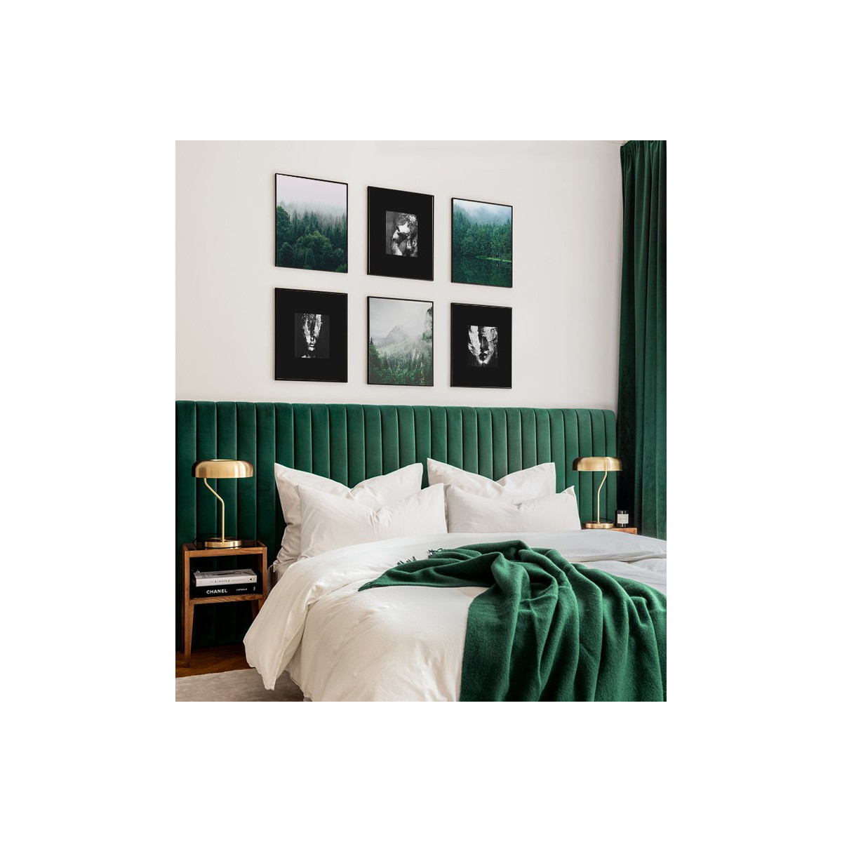 Комплект постеров в рамках "Black|Emerald"