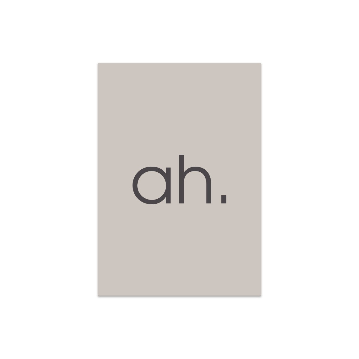 Постер "ah"