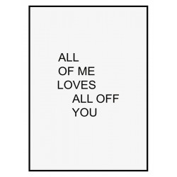 Постер в рамке "Loves"