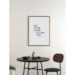 Постер в рамке "Loves"