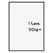 Постер в рамке "I love you"
