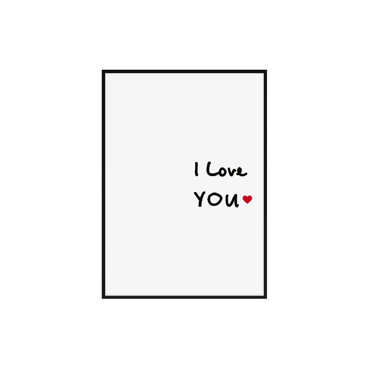 Постер в рамке "I love you"