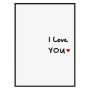 Постер в рамке "I love you"