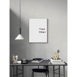 Постер в рамке "I love you"