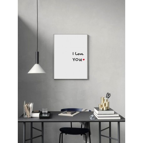 Постер в рамке "I love you"