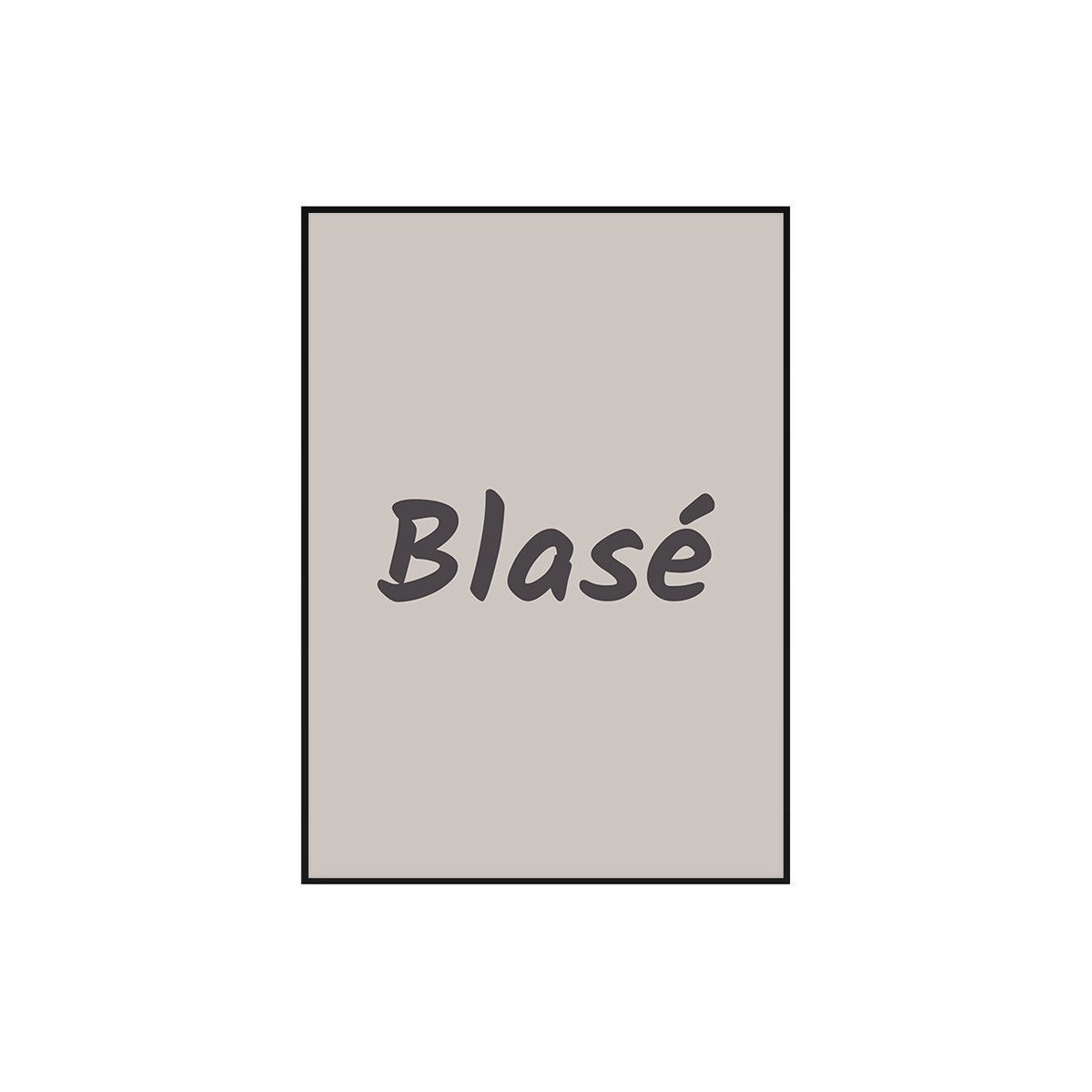 Постер в рамке "Blase"