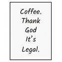 Постер в рамке "Coffee"