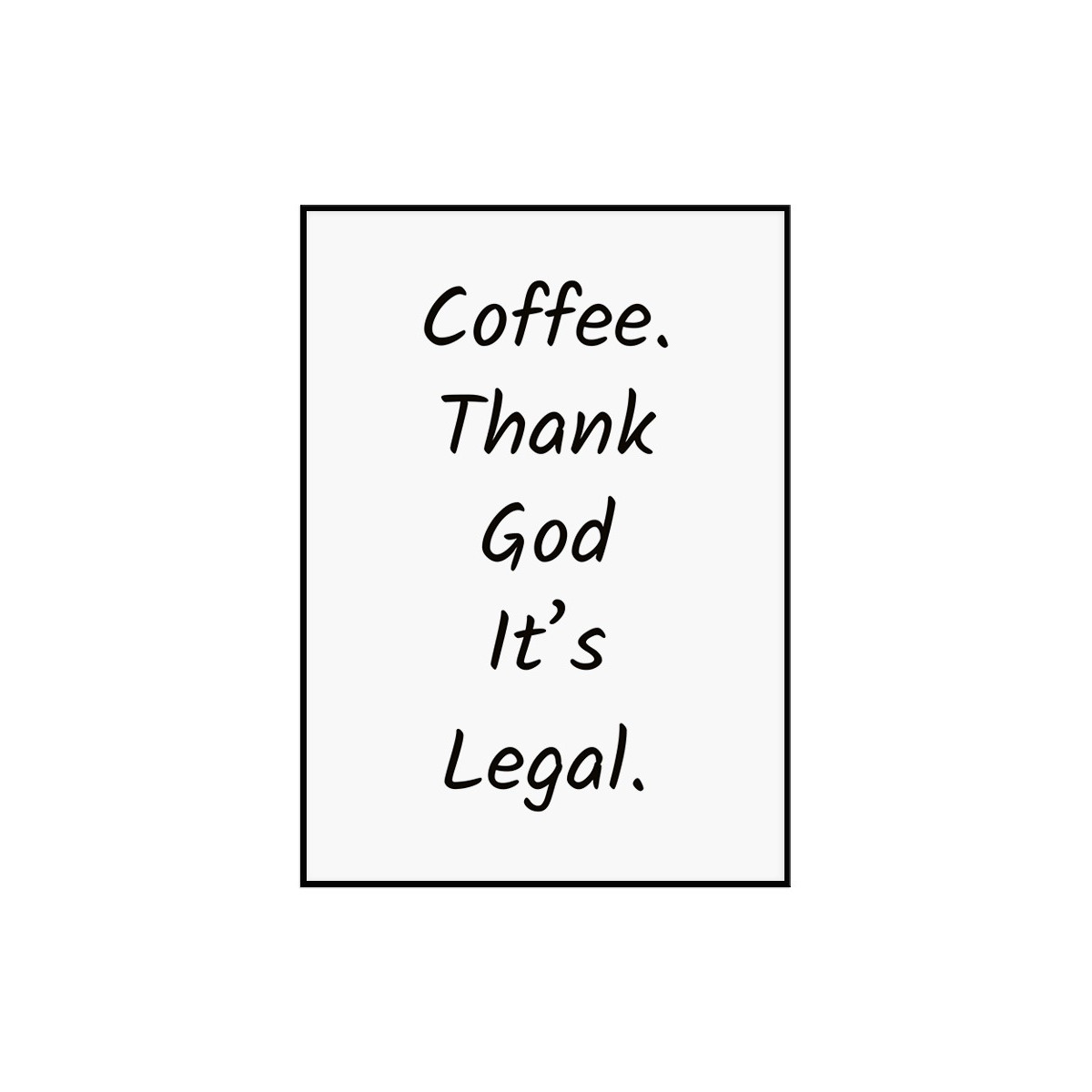 Постер в рамке "Coffee"