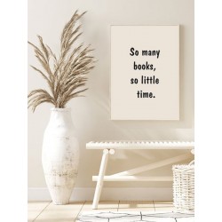 Постер в рамці "So many books..."