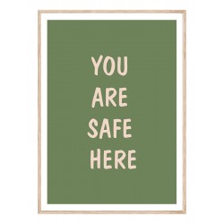 Постер в рамці "Ви тут у безпеці"