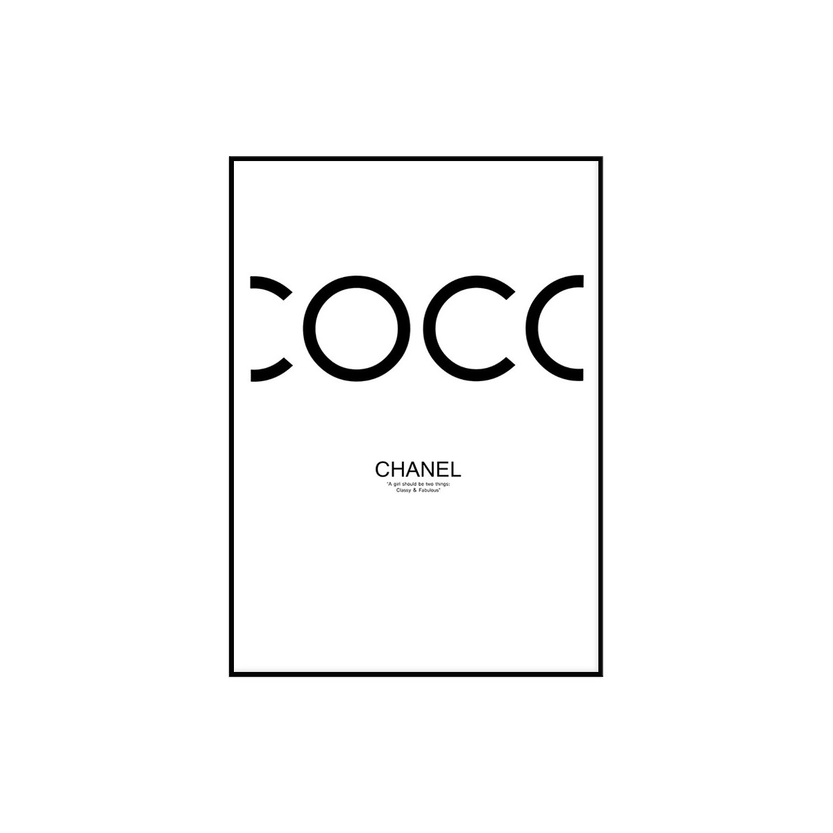 Постер в рамці "COCO Chanel"