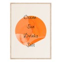 Постер в рамке "Ocean Sun Drinks Salt"