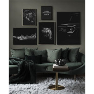 Постер в рамке "I own too much black"