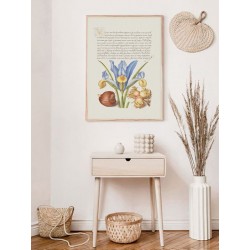 Постер в рамці "Flowers. Botany"