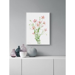 Постер в рамке "Flowers. Botany"