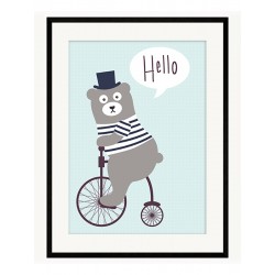 Постер в рамке "Hello"