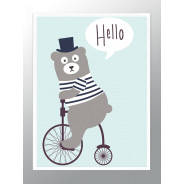 Постер в рамке "Hello"