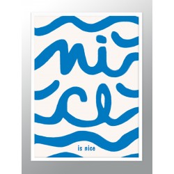 Постер в рамке "Nice"