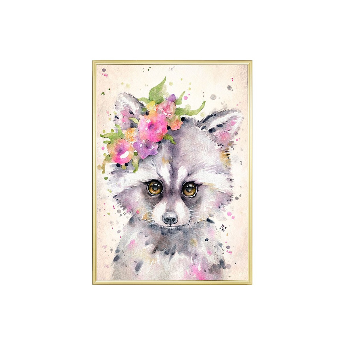 Постер в рамці "Raccoon"